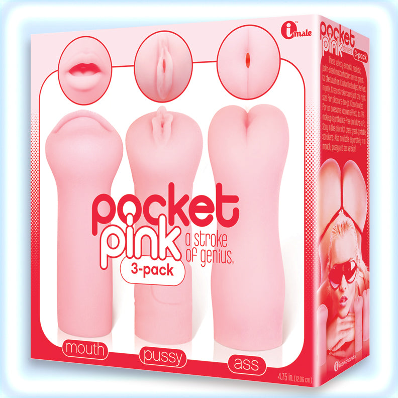 POCKET PINK STROKER 3-PACK